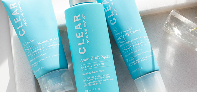 clear acne body spray